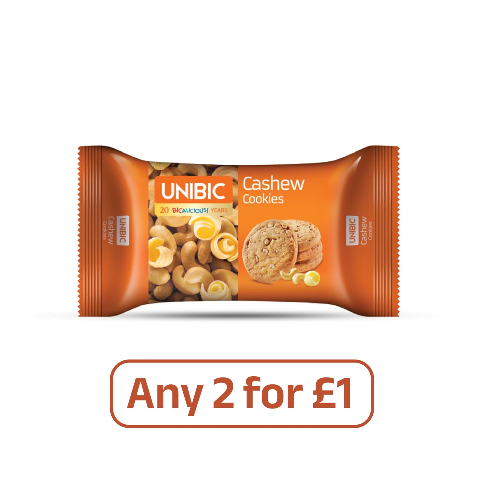 Unibic Cashew Cookies 2 for £1